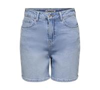 ONLY Women's Onljosephine Stretch Emb Shorts DNM Azg, Light Blue (Light Blue Denim), XL