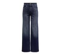 ONLY Women's Onljuicy Hw Wide DNM Rea929 Noos, Blue Black Denim, 31W x 32L