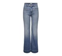 ONLY Women's Onljuicy Hw Wide Front P Fl DNM JNS Gua Jeans, Medium Blue (Medium Blue Denim), 32W x 32L
