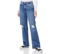 ONLY Women's Onljuicy Hw Wide Leg Des Dnm Nas995 Noos Jeans, Dark Medium Blue Denim, 29W 32L UK