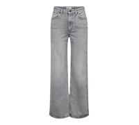 ONLY Women's Onljuicy Hw Wide Leg Rea707 DNM Noos Jeans, Medium Grey Denim, 27W x 32L
