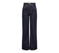 ONLY Women's Onljuicy Hw Wide Rinse DNM Mas763 Noos Loose Fit, Dark Blue Jeans, 30W x 34L