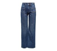 ONLY Women's Onljuicy Life Hw Wide Pocket DNM 521noos Wide-Leg Jeans