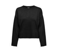 ONLY Women's Onlkalana LS Boxy O-Neck KNT Sweater, Black, S
