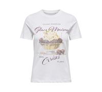 ONLY Women's Onlkaren Reg S/S Dessert Top Box JRS, Bright White, XL