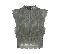 ONLY Women's Onlkaro S/L Lace Top Noos WVN Short-Sleeved Blouse, Kalamata, L