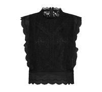 ONLY Women's ONLKARO S/L LACE TOP WVN Vest, Black, L