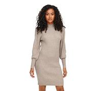 ONLY Womens Onlkatia L/S KNT Noos Dress, Mocha Meringue/Detail: W Melange, M UK