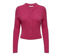 ONLY Women's Onlkatia LS Button Cardigan KNT Sweater, Raspberry Sorbet, S