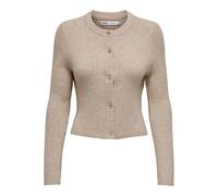 ONLY Women's Onlkatia Ls Button Cardigan Nca KNT Sweater, Mocha Meringue/Detail: w. Melange, M