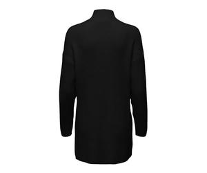 ONLY Women's Onlkatia LS Long Slit Highneck KNT Knitted Jumper, Black, S