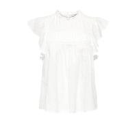 ONLY Women's Onlkatti S/S Dobby WVN Noos Top with O-Neck and Short Sleeves for Spring/Summer, Cloud Dancer, XS