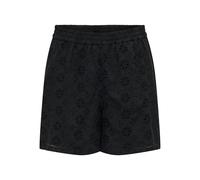 ONLY Women's Onlkelly Emb Shorts WVN, Black, M