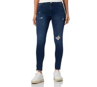 ONLY Women's Onlkendell Reg Sk Zip Ank of the Box Jeans , Blue Black Denim,28W / 30L