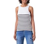 ONLY Women's Onlkenya Rib Stripe Tank Top Cs JRS, White, 3XL