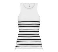 ONLY Women's Onlkenya Rib Stripe Tank Top Cs JRS, White, XXL