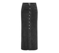 ONLY Women's Onlkita Button Maxi DNM Skirt Gua, Washed Black, S