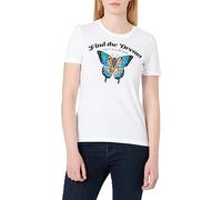 ONLY Women's Onlkita Reg S/S Butterfly Top Box JRS T-Shirt, Bright White/Print: Dream, Large (Pack of 3)