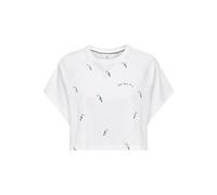 ONLY Women's Onlkita S/S Toucans Top Box JRS T-Shirt, White, Large