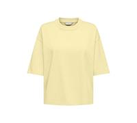 ONLY Women's Onllara S/S Boxy Tee JRS Regular fit T-Shirt with O-Neck: a Must-Have for The Whole Season, Pastel Yellow, XL