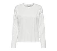 ONLY Women's Onllaura L/S Boxy Solid Top JRS Longsleeve T-Shirt, Cloud Dancer, M