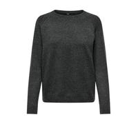 ONLY Women's Onllesly Kings L/S KNT Noos Pullover Sweater, Dark Grey Blend, XS