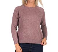 ONLY Women's Onllesly Kings L/S KNT Noos Pullover Sweater, Pink/Brown Melange, S