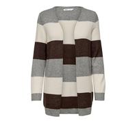 ONLY Women's Onllesly L/S Open Cardigan KNT Noos Long, Medium Grey Melange, M