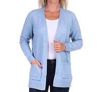 ONLY Women's Onllesly L/S Open Knt Noos Cardigan Sweater, Allure W. Melange, S UK