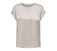 ONLY Women's Onllieke S/S Satin Mix Top WVN Noos Short-Sleeved Blouse, Purple, XS