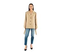 ONLY Women's Onlline Short Trenchcoat OTW Noos Trench Coat, Humus, XL