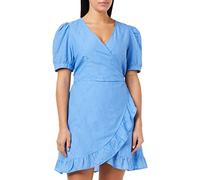 ONLY Women's ONLLISA SS WRAP Dress WVN, Ultramarine, M