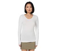 ONLY Women's Onllive Love Life L/S Oneck Top Noos Jrs T Shirt, White, XL UK