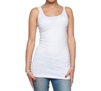 ONLY Women's Onllive Love Long Tank Top Noos,White (White), S