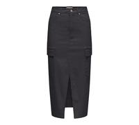 ONLY Women's Onllola Hw Cargo Long Slit Skir PNT Noos Skirt, Phantom, M