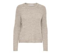 ONLY Women's Onllolli L/S Pullover KNT Noos Sweater, Taupe Gray, M