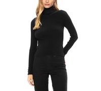 ONLY Women's Onllorelai LS Cable Rollneck KNT Longsleeve T-Shirt, Black, S