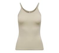 ONLY Womens Onllove Strap Singlet Noos JRS Sleeveless Top with O-Neck in Stretch Fit for Everyday Style, Peyote, L UK