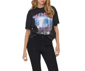 ONLY Women's Onllucca Life S/S Night Top Box JRS T-Shirt