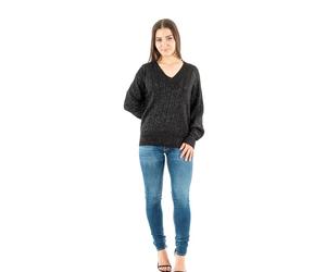 ONLY Women's Onllucia Ls Glitter V-Neck KNT Knitted Jumper (Pack of 1)