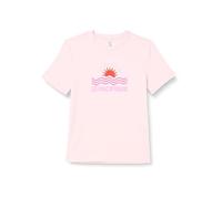 ONLY Women's Onllucia Reg S/S Top JRS T-Shirt, Pink, Large