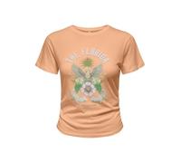 ONLY Women's Onllucy Life S/S Summer Top Box JRS, Caramel Cream, XS