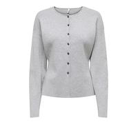 ONLY Womens Onllucy Ls O-Neck Cardigan Ex KNT, Light Grey Mix, XL UK