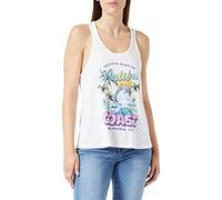 ONLY Women's Onllucy S/L Beachy Top Box JRS, Cloud Dancer/Print: Coast, S