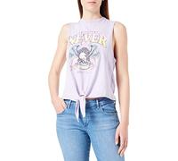 ONLY Women's Onllucy S/L Knot Eagle Box JRS Top, Purple Rose/Print: Never, S