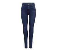 ONLY Women's Onlluna Hw Skinny DNM Guabox Jeans, Dark Medium Blue Denim, 28W x 32L