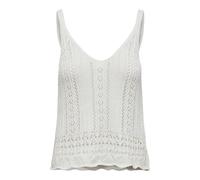 ONLY Women's Onllyzet Life S/L Top KNT Noos, Cloud Dancer, M