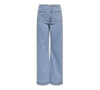 ONLY Women's Onlmadeline Hw WD Pocket DNM Gua221 Noos, Light Blue (Light Blue Denim), L / 30L