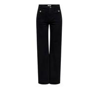 ONLY Onlmadeline Hw Wid Pocket DNM Gua554Noos, Black Denim, M / 32L