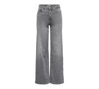 ONLY Women's Onlmadison Blush Hw Wid DNM Rea0938 Noos Jeans, Light Grey Denim, M / 34L